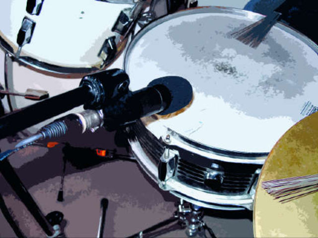 Recording Drums Get your dynamic in nice and close to the batter head.
